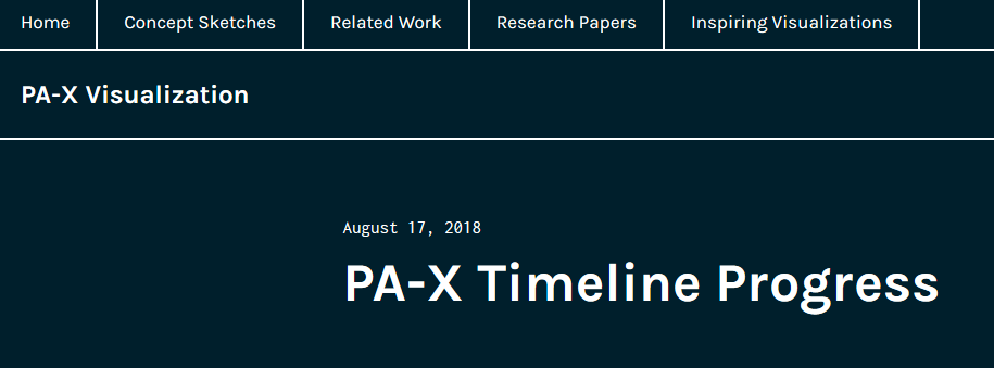 PA-X Timeline Progress