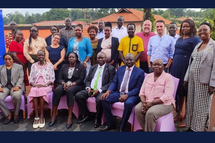 Participants at a workshop organised by the Friedrich Ebert Foundation in Entebbe, Uganda
