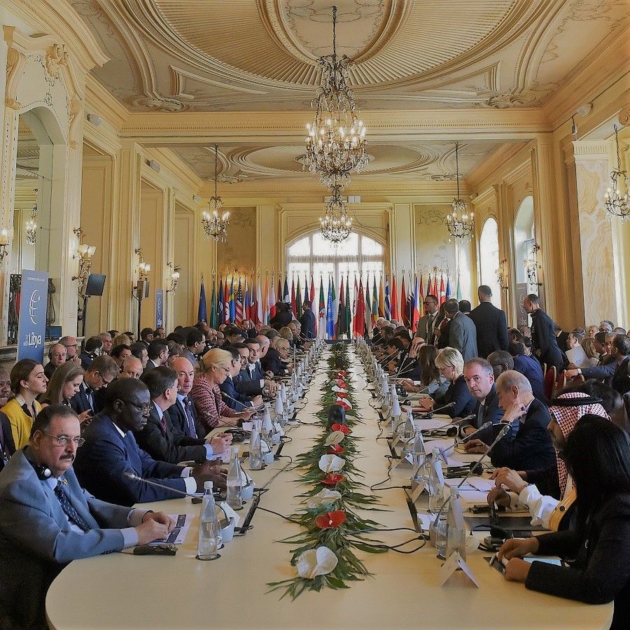 Delegates at the Conference for Libya at Villa Igiea in Palermo, Italy (November 2018)