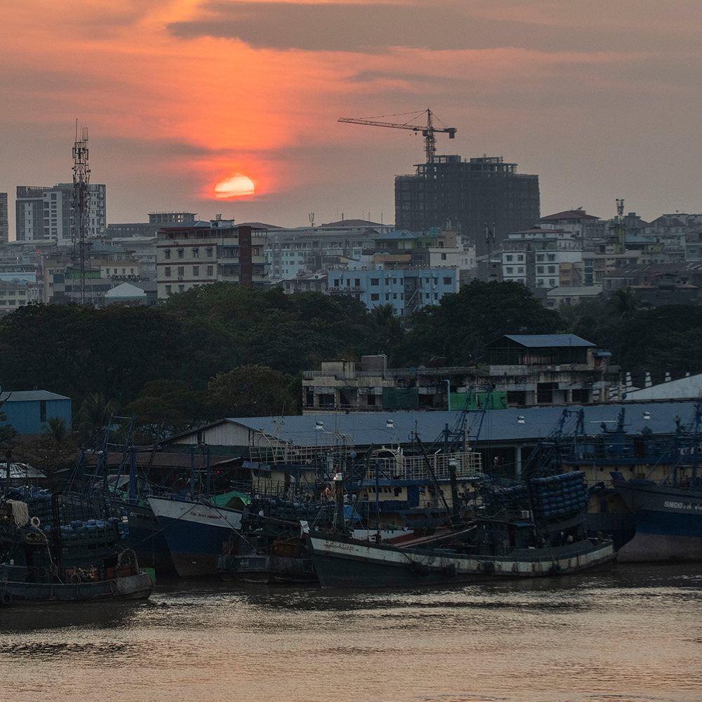 Sunset in Myanmar
