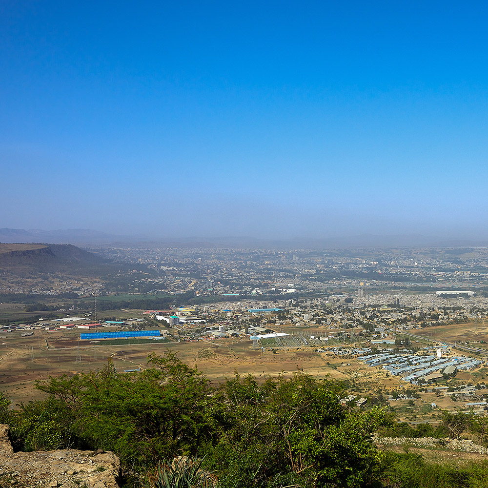 View of the city of Mekelle, capital of Tigray.