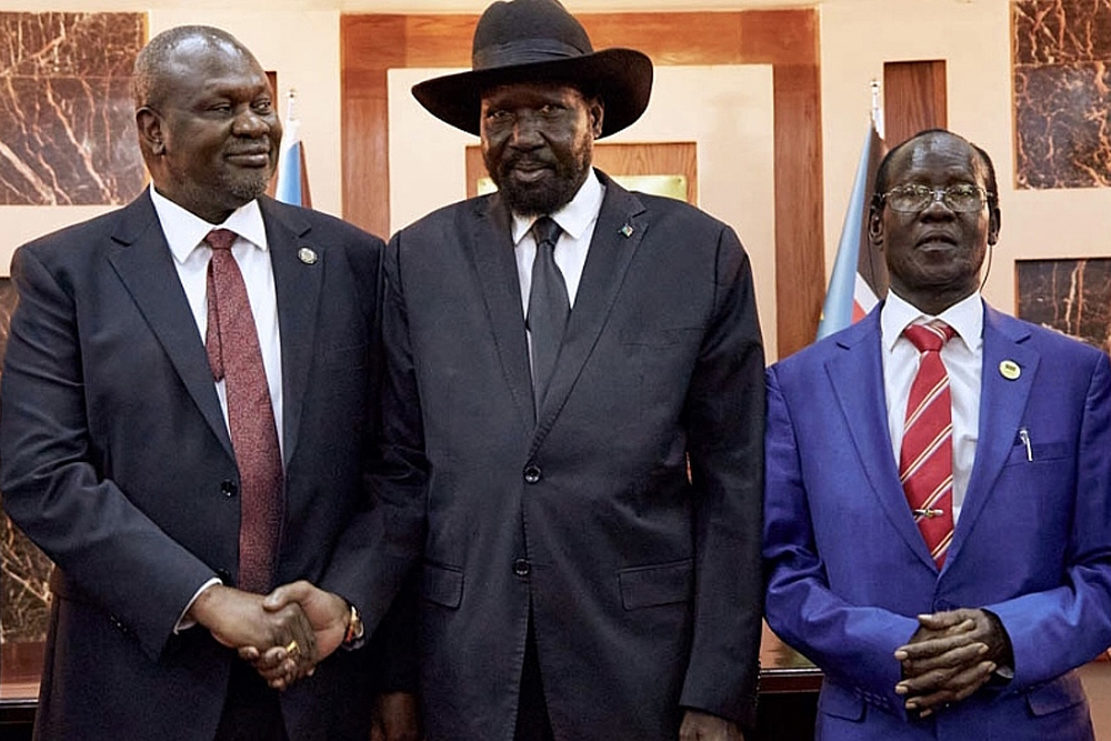 South Sudanese opposing armed groups sign Tumaini, a renewed peace deal in Kenya.